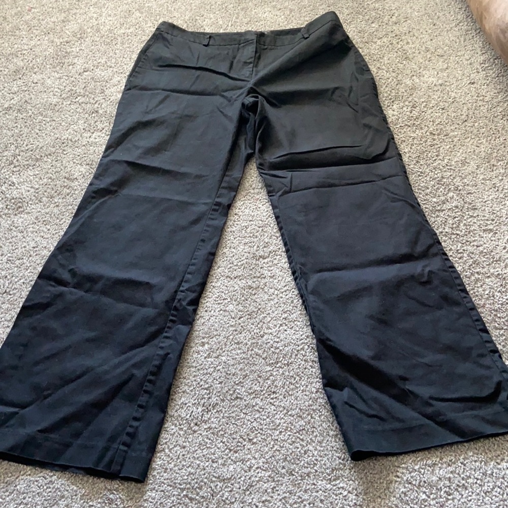 New York and Company 16 tall black khaki pants